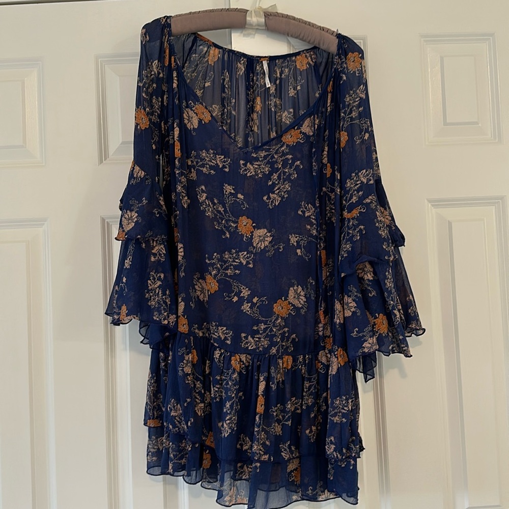 Free People dreamy blue top
